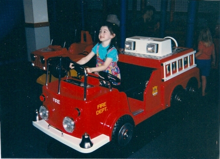 Granddaughter having fun around 1995