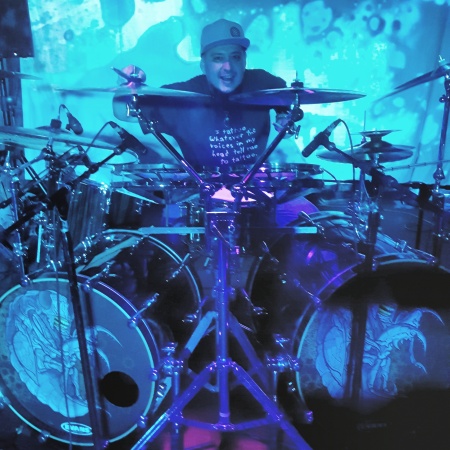 behind danny carey's set of Tool