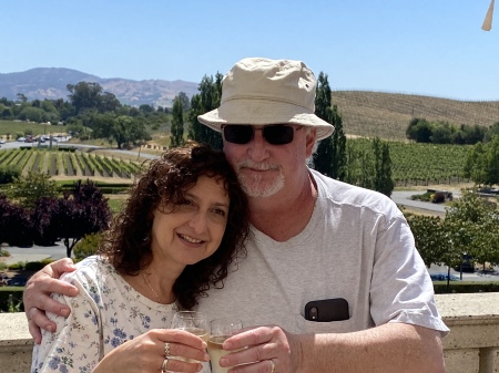 Deb and Tom in NAPA.  March 2021