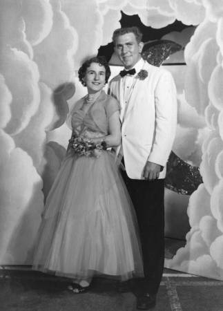 1955 Prom Carol Conant & Ike Kerns