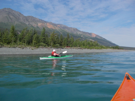 Kluane Lake Yukon Kayaking with my best bud