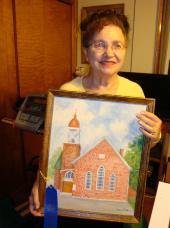 Joann's painting of Port William Church