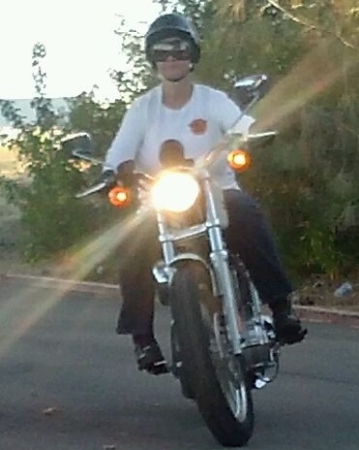 8/05/13 Me on my Harley! Love it!!!