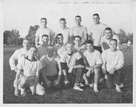 Beckett Hall, 2nd floor, 1959 dorm football 