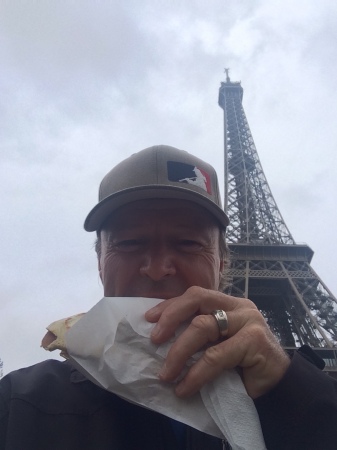 Grand Marnier crepe and the Effiel Tower