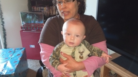 Sylvia young,grandson Corbin 