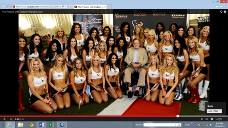 Pres George Bush and Cheerleaders