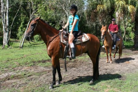 Vanessa & Ken  horse-back riding
