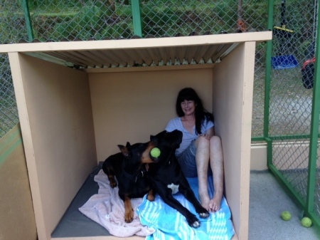 Me, Rosie and Kaiser, in the dog house 10/2015