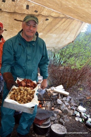 6/16 breakfast before going on river