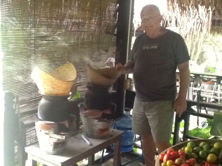 Cooking Sticky Rice in Chiang Mai, Thailand