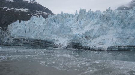Calving of a glacier
