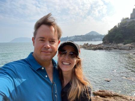 Son and his wife in HK