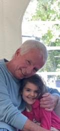 My Jim and our granddaughter, Charlie