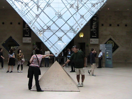 Joe at the Louvre in Paris