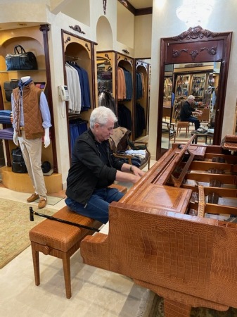 All leather Piano.  If I see it, I'll play it!