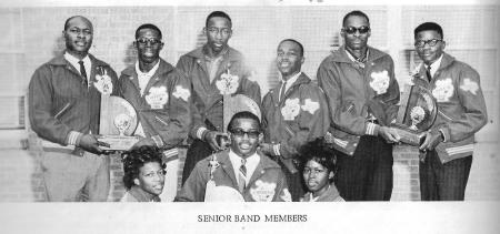 One of eight 1965 seniors in Carver Band