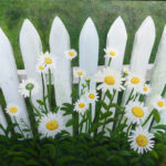 Original painting-Daisy's Fence