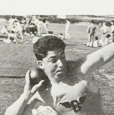 Shot Putting, 1969. Bassett High, 