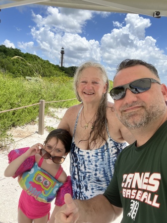 Sanibel Island with my son & granddaughter 