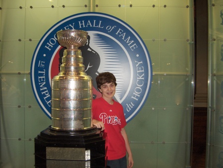 My son and I at the Hockey Hall of Fame