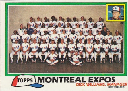 1981 Montreal Expos Team Photo