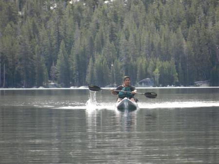 Kayaking Caples Lake CA.