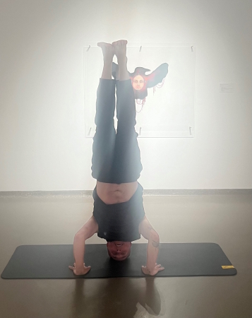 Yoga at the Univ art gallery Apr 15, 2024