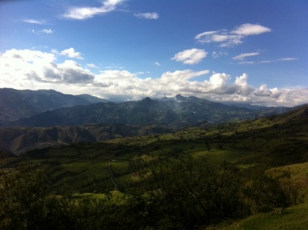 Andes Mountains in Ecuador