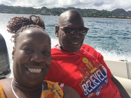 Vacationing in St Lucia with my wife Karen 
