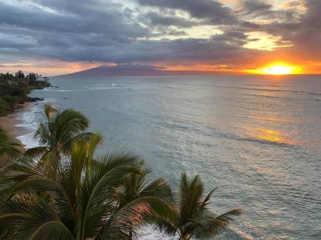 View from our Maui condo.  Our happy place.