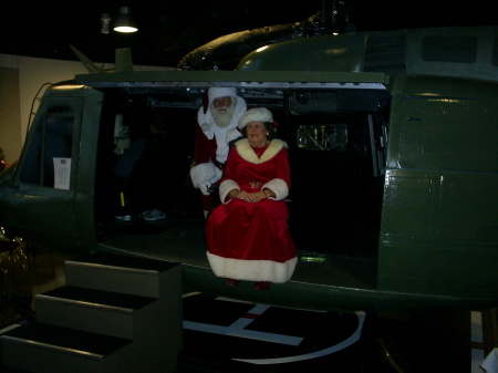 Santa and Mrs Claus At Ft Campbell Army Base