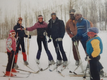 Skiing in White Fish Montana , 1990