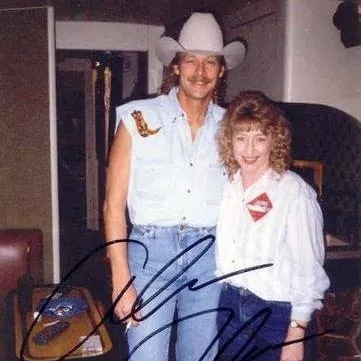 Me and my friend Alan Jackson on his bus 1996