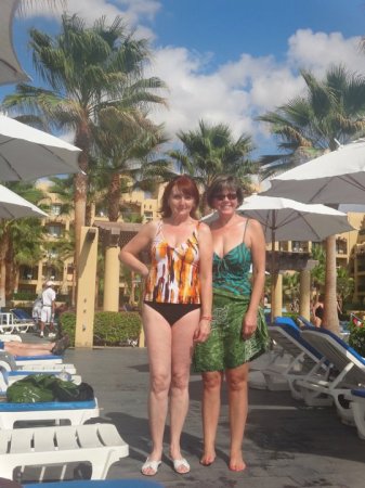 BFF Sam and me at the Riu in Cabos