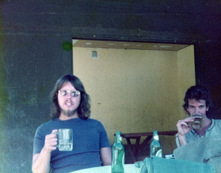 Ron & Steve Sherman-1975. Enjoying some brews!