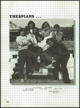 Thespians - Drama/Theater WHS 1983
