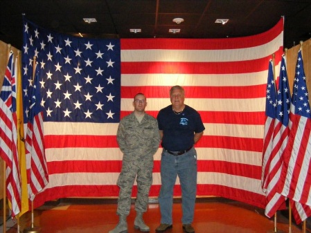 Chris and Lonnie at Enlistedmens Museum