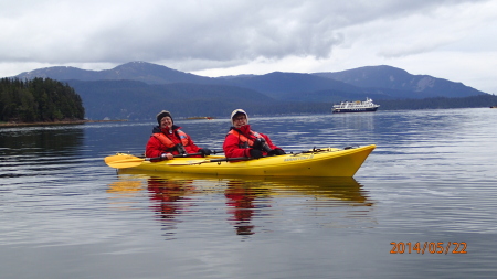 Kayaking in Alaska.