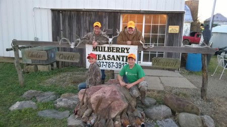 Pheasant hunting with my youngest grandsons.