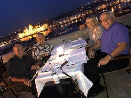 Budapest Dining at Night
