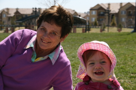 Margie and grand daughter Charli, enjoying a sunny day. 2013