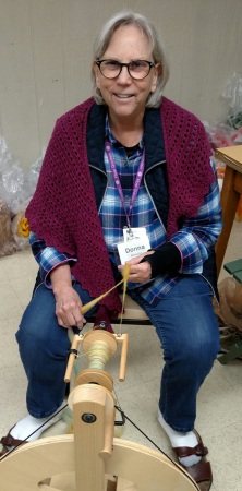 Fiber fun- spinning wheel and wool