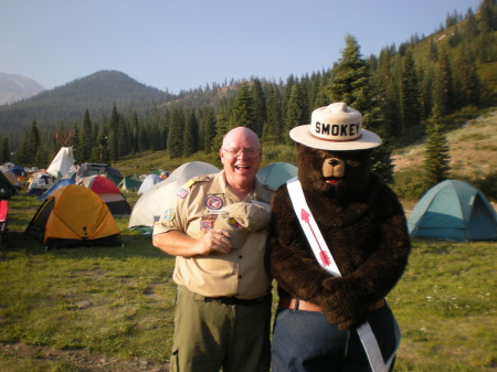 Me and Smokey the Bear.