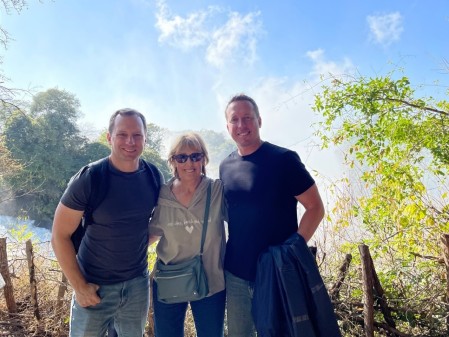 Me & the boys - Victoria Falls, Zimbabwe