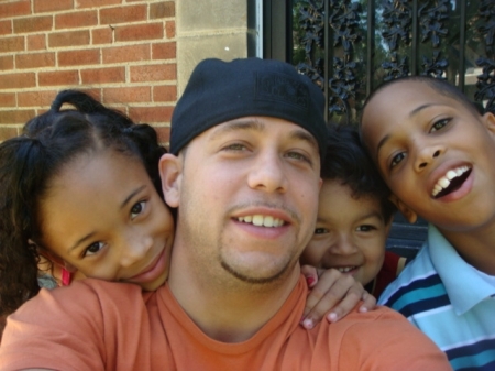 My son Joe and his 3 kids