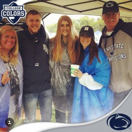 Rainy day at a PSU Football Game 