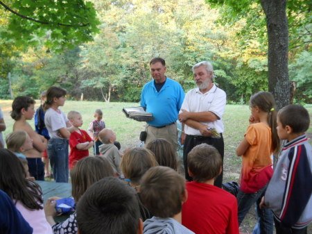 Uncle Dima and I giving Bible Lesson SEPT 2011