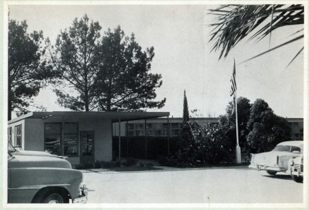 Administration Office and Parking Lot, 1958
