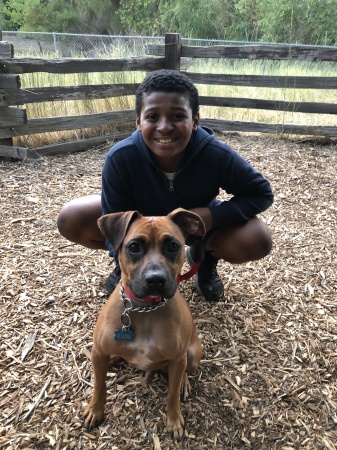 Our Son and Our First Dog